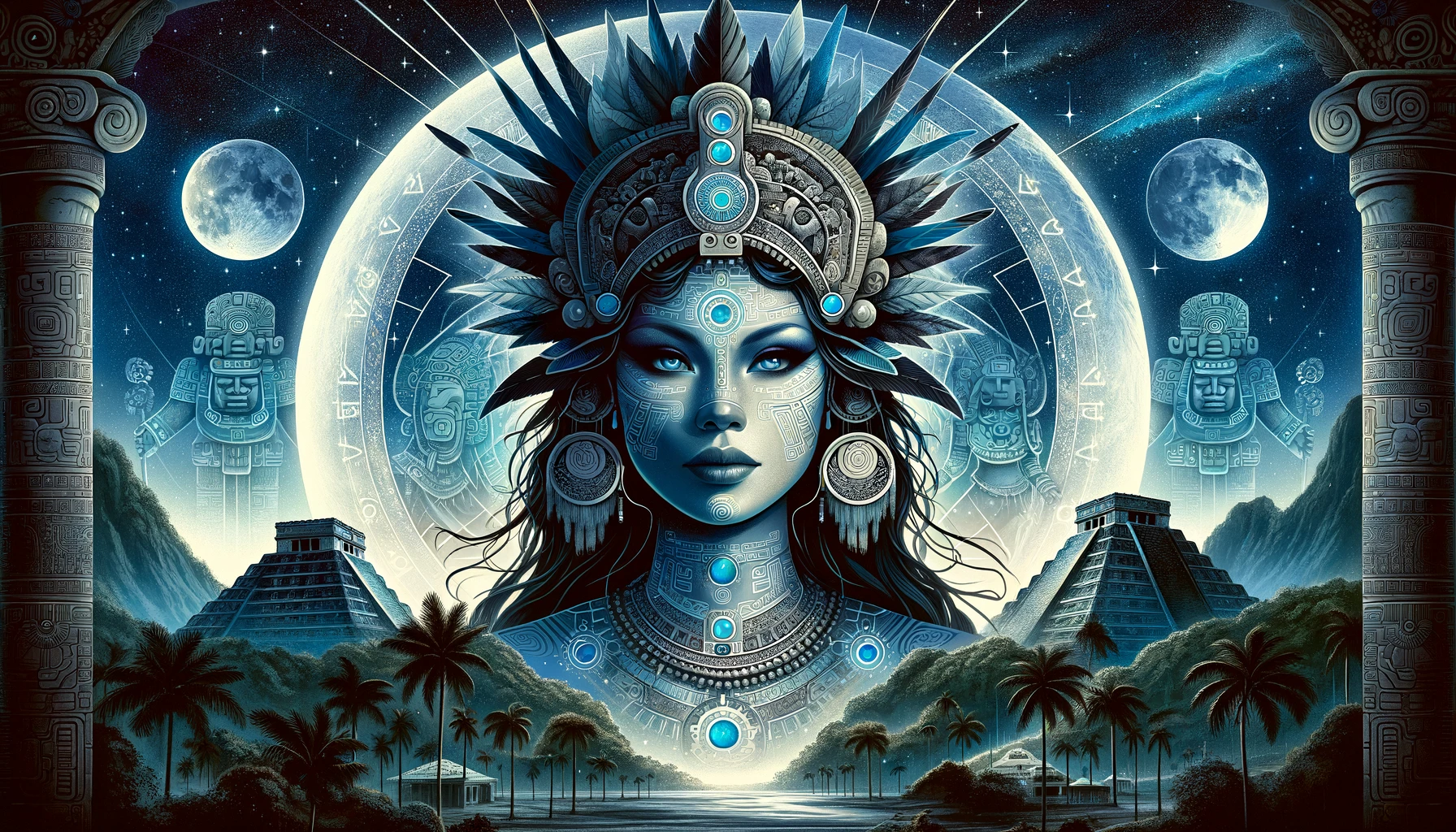diosa maya de la luna