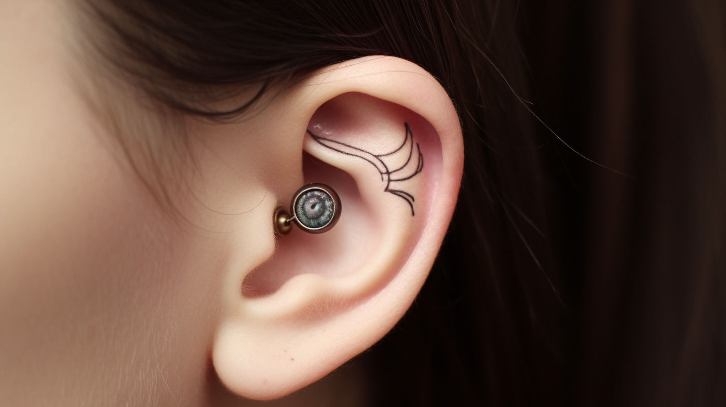¿Qué son los pequeños tatuajes en la oreja?