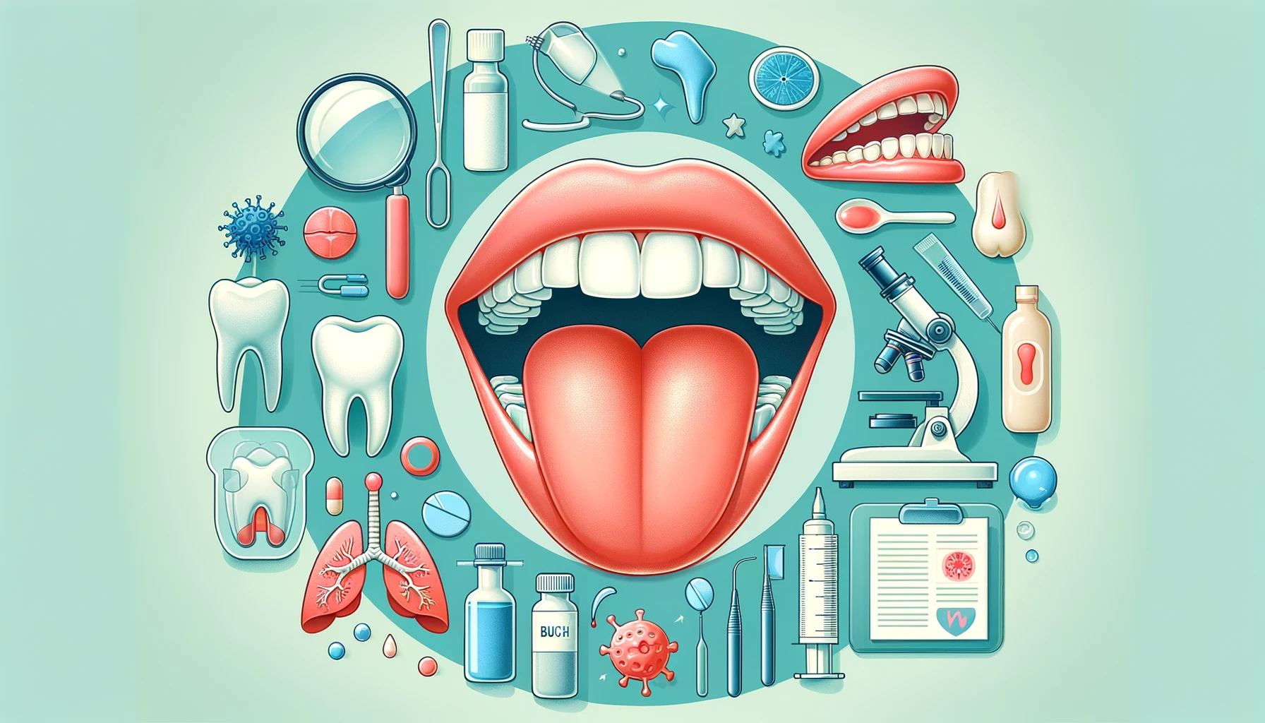análisis médico de síntomas en la lengua