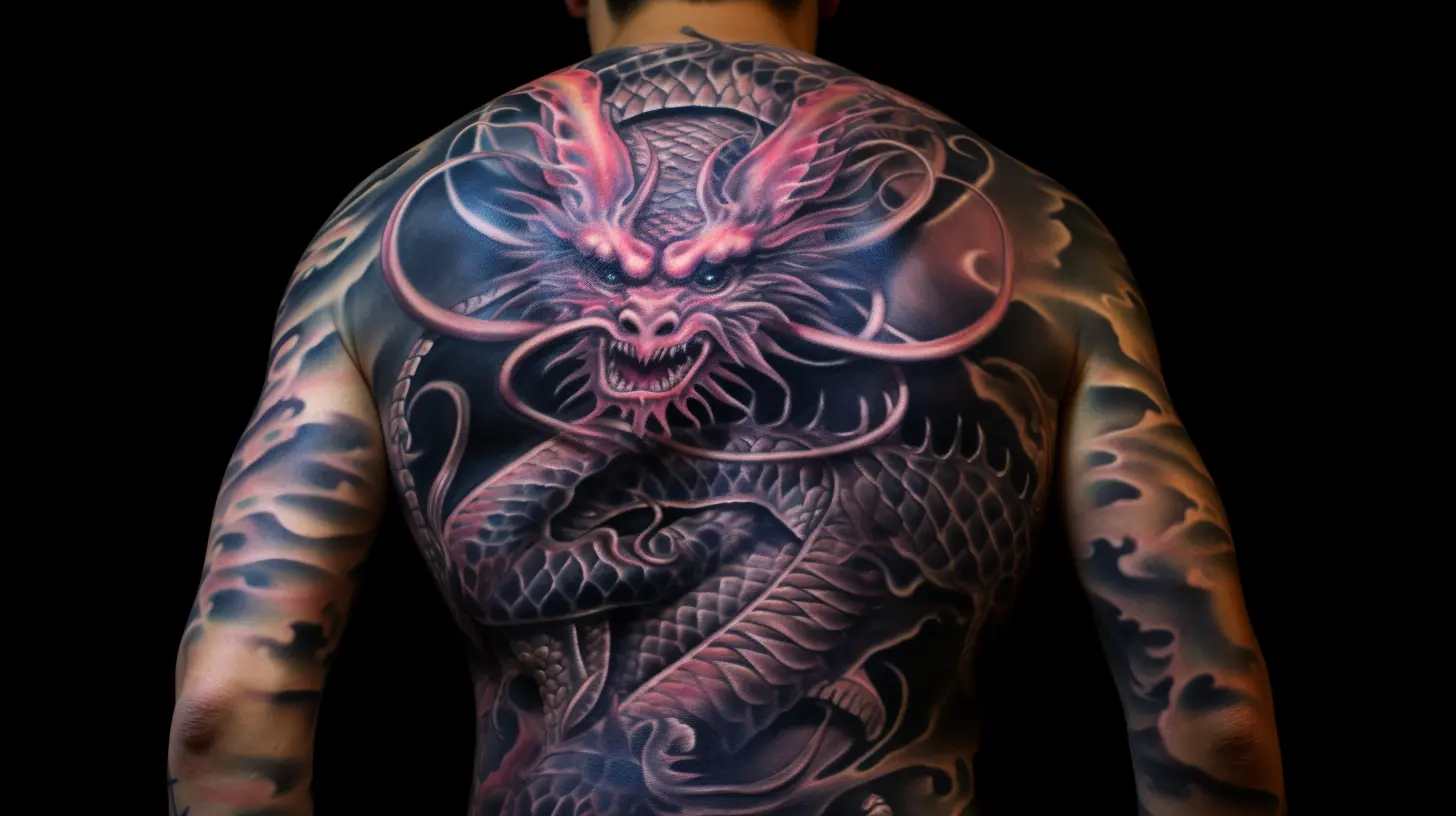 Tatuaje de dragón en la espalda significado y diseños